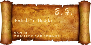 Bodnár Hedda névjegykártya